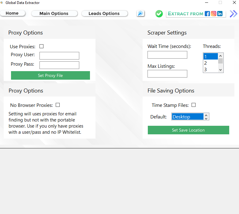 global data extractor proxy