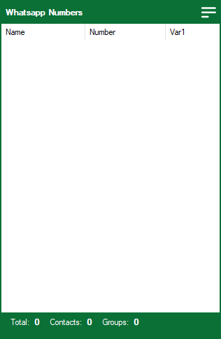 sender list